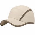 Unisex Kappe mit gebogener Krempe, Beige und Braun