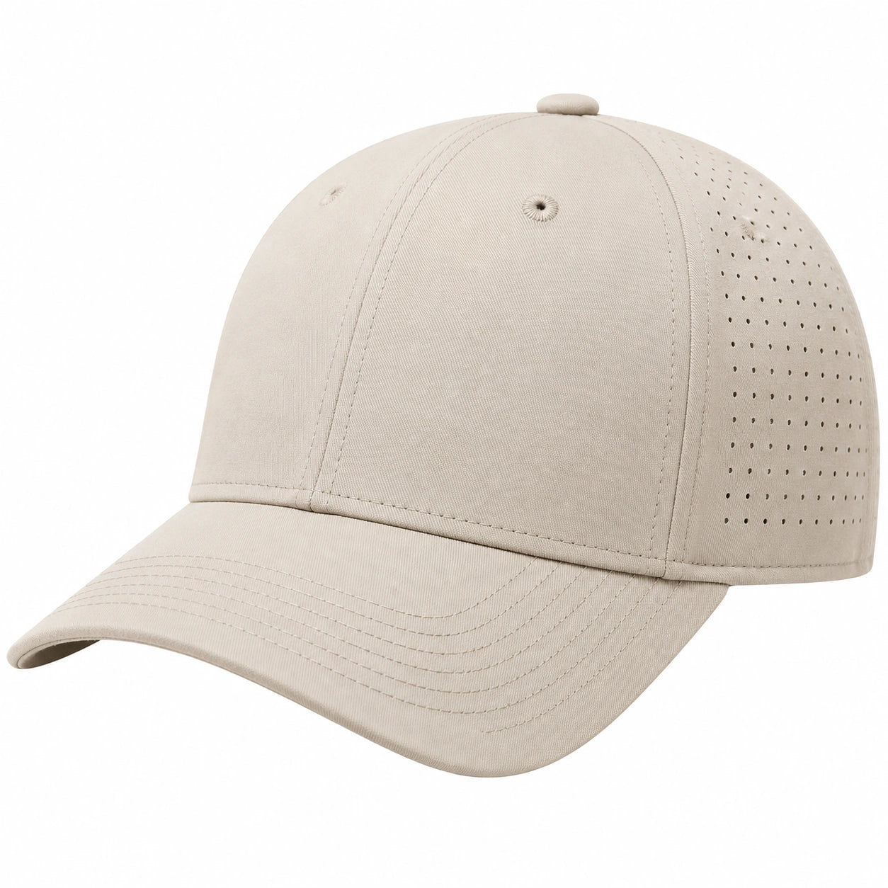Beige Baseballkappe mit Belüftungslöchern