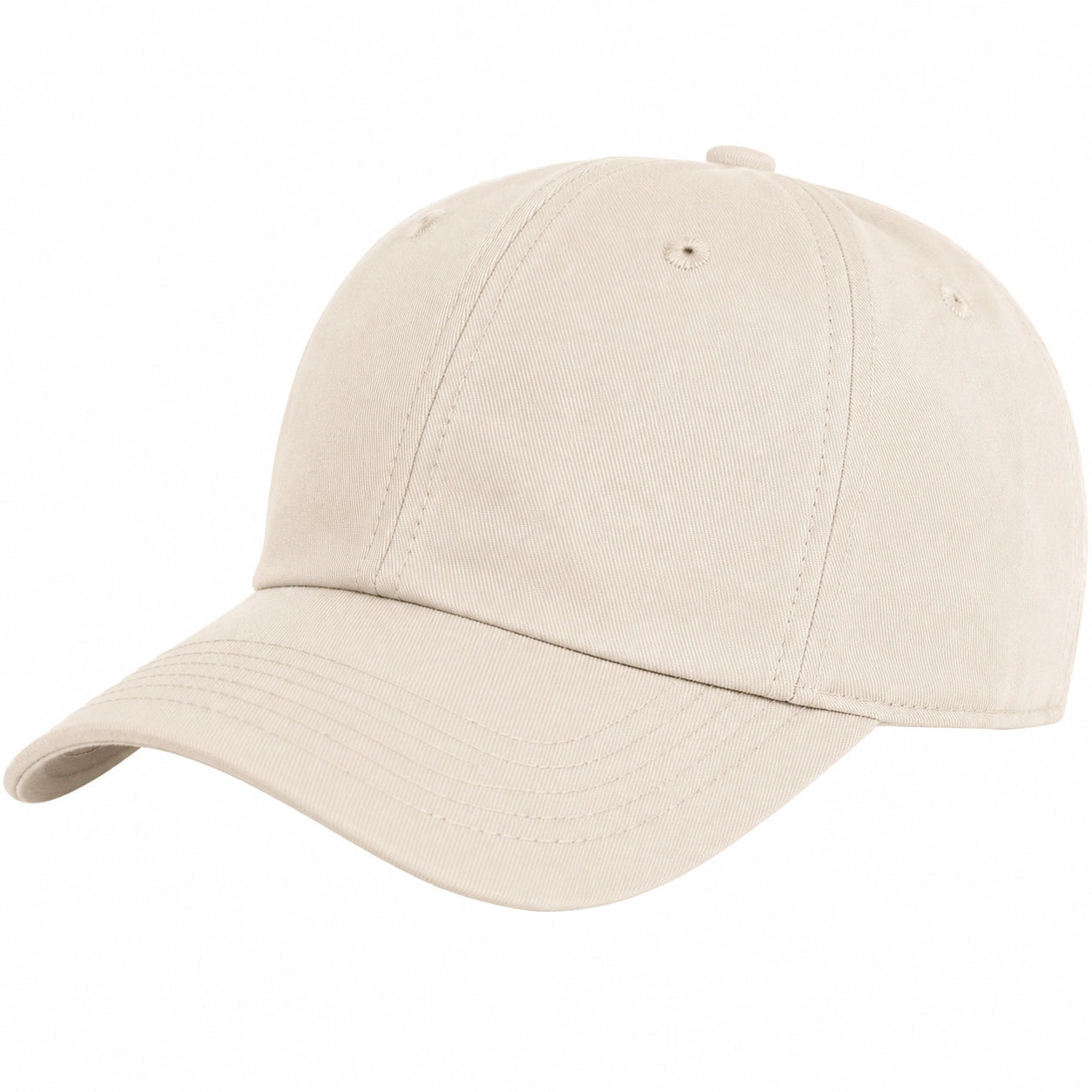 Beigefarbenes Unisex Baseballcap Verstellbar