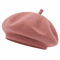 Damen Baskenmütze Rosa Elegant Einheitsgröße