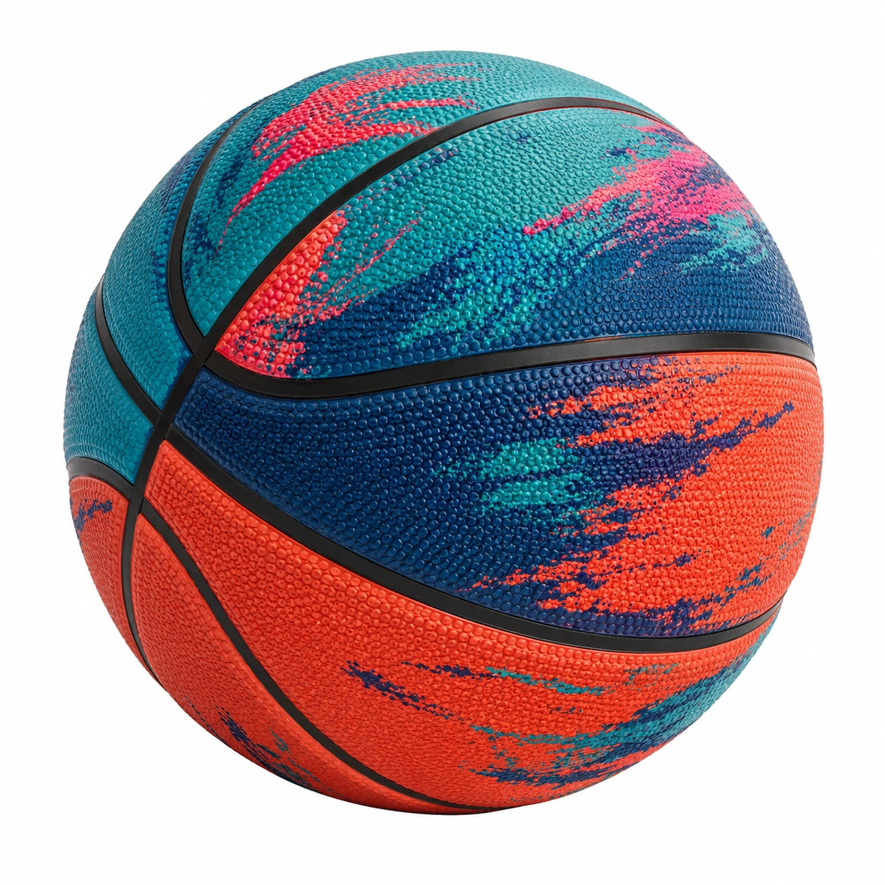 Basketball Outdoor Größe 7 Blau/Orange/Grün