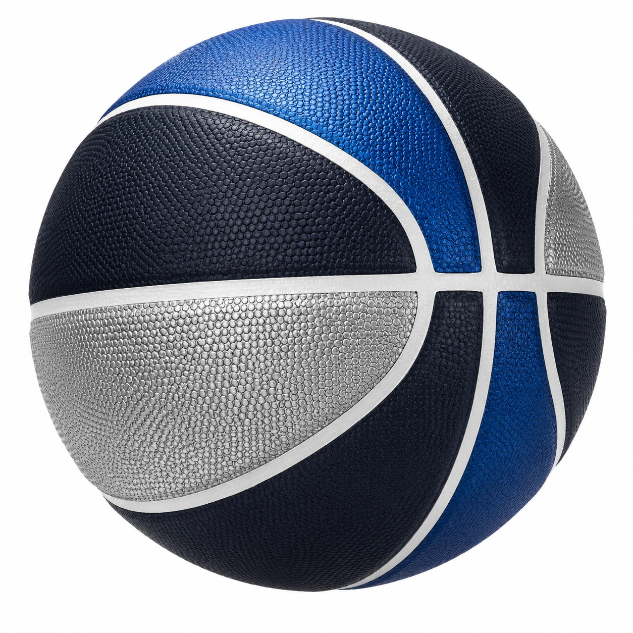 Basketball für Indoor/Outdoor Schwarz/Blau/Silber