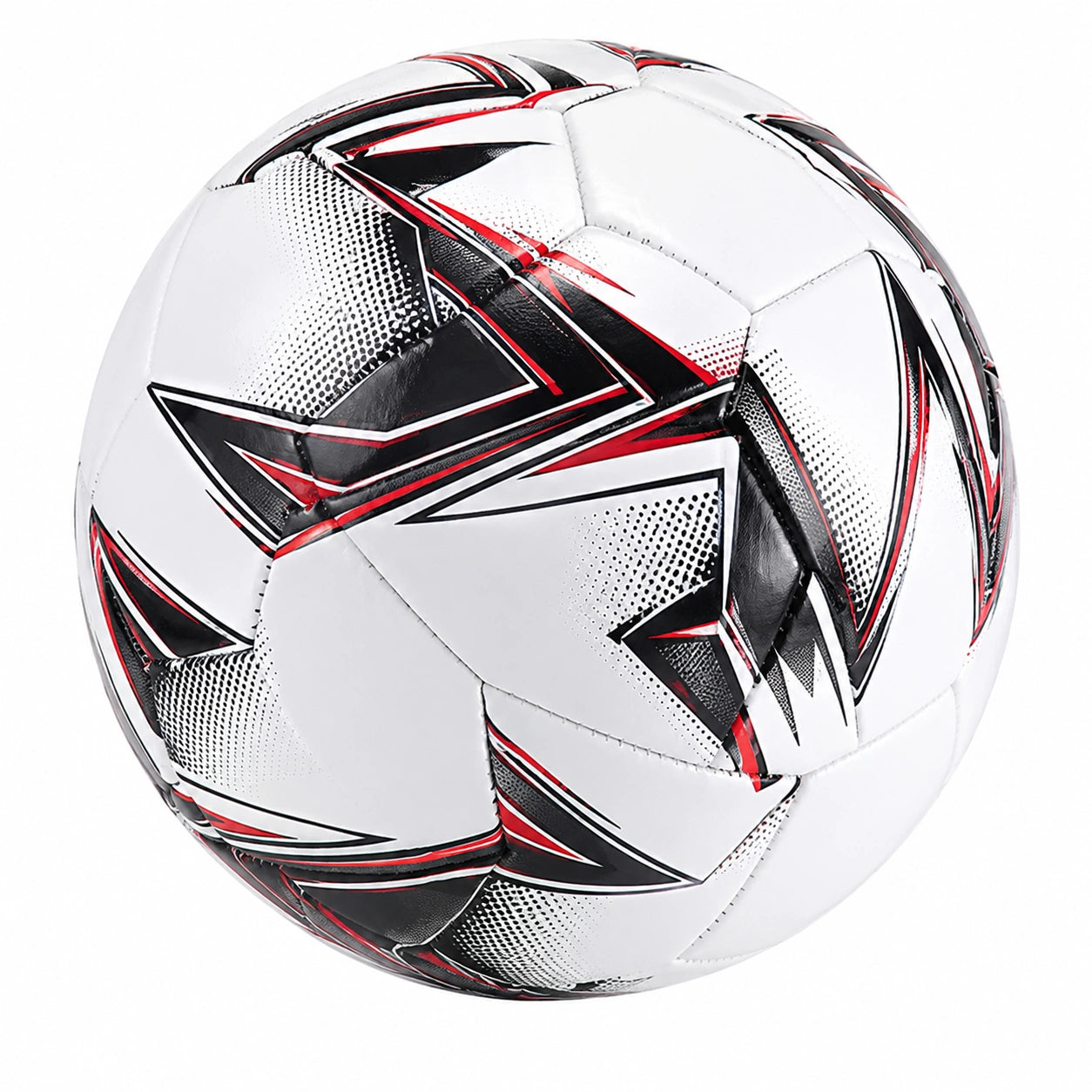 Trainingsfußball Größe 5 Weiß/Schwarz/Rot