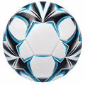 Fußball Trainingsball Größe 5 Weiß/Schwarz/Blau