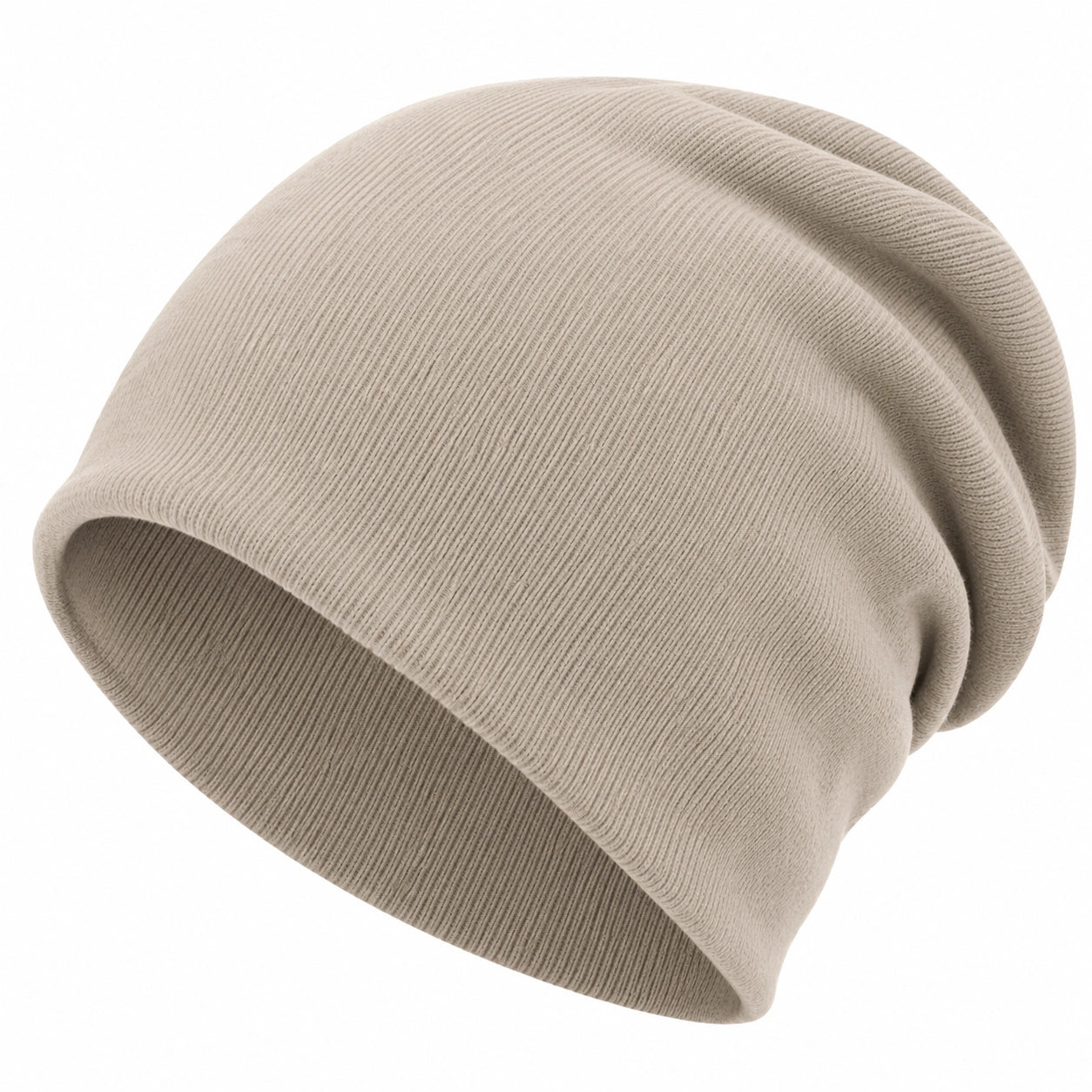 Unisex Slouch Beanie Mütze Beige