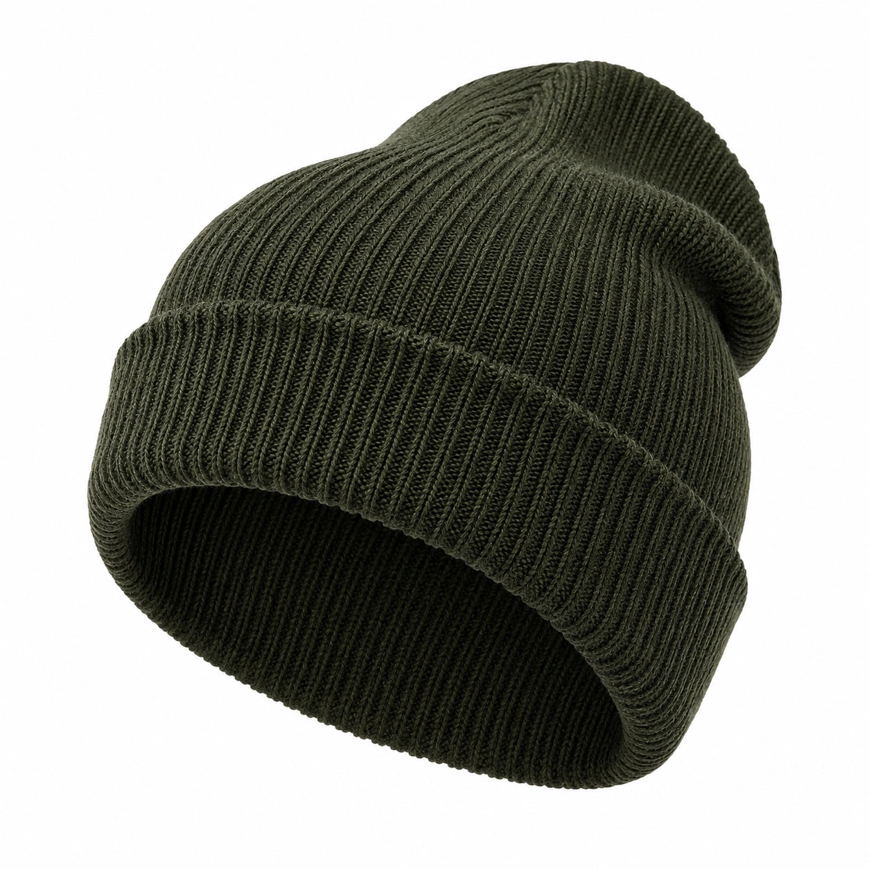 Unisex Beanie Mütze Dunkelgrün - Einheitsgröße