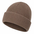 Unisex Strickmütze Beanie Braun
