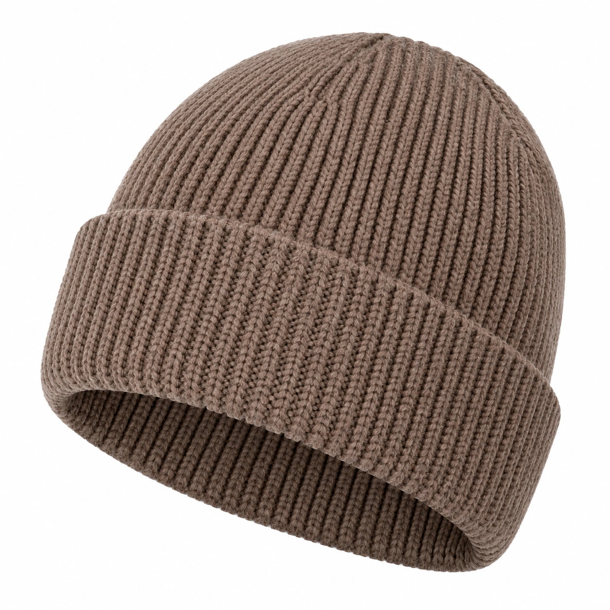 Unisex Strickmütze Beanie Braun